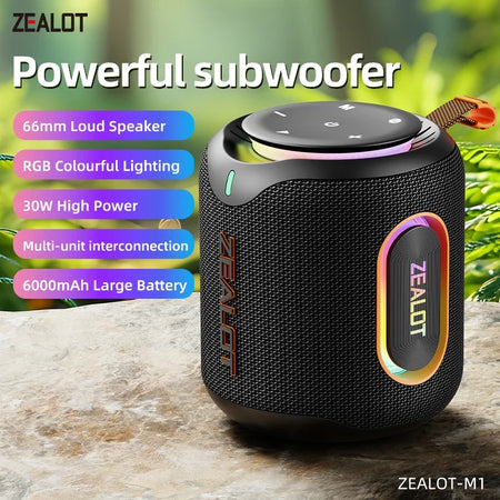 ZEALOT-M1 Bluetooth Speaker &ndash; IPX6 Waterproof Dustproof