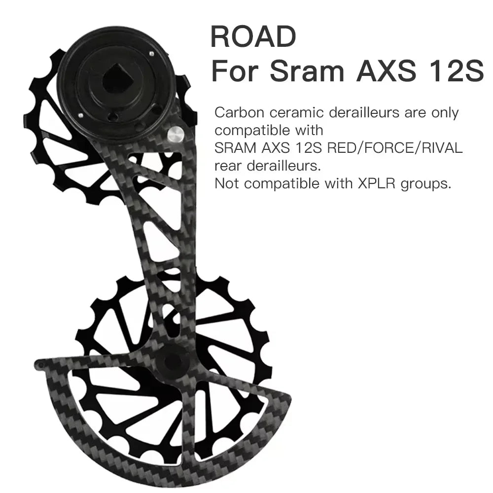 Carbon Fiber Ceramics Wheel Rear Pulley N003 &ndash; Lightweight Durable Performance N003 B