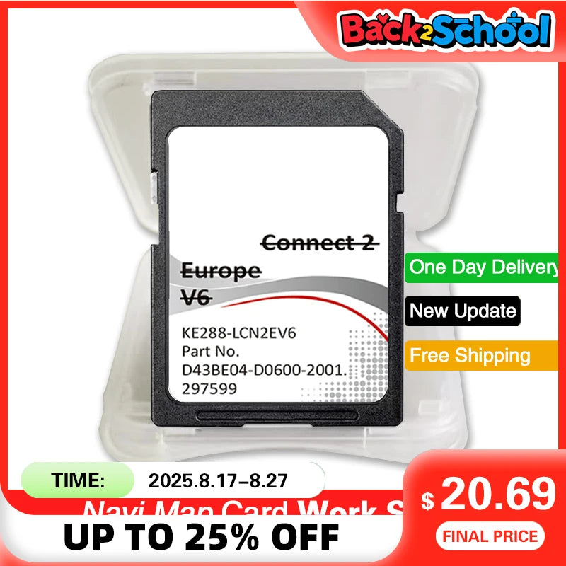 SD Card for Nissan Connect 2 V6 LCN2 SAT NAV &ndash; Europe Maps