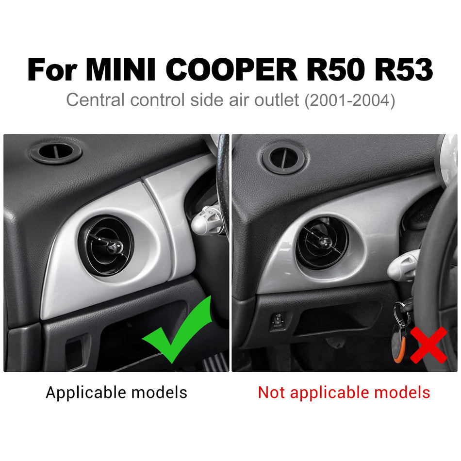 Sticker voor dashboardbekleding van zacht koolstofvezel voor MINI R50 R53 Hatch