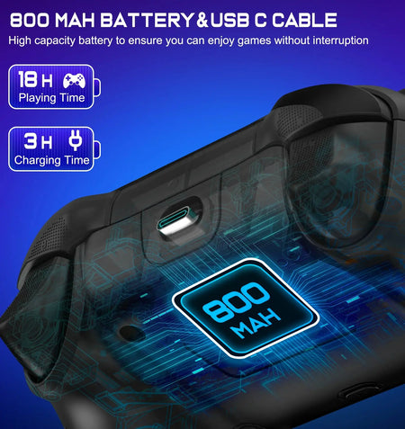Wireless Gamepad for Switch/Switch Lite/Switch OLED Controller Manette Switch with Wake-up Programmable Turbo by InterCyprus Trading Ltd
