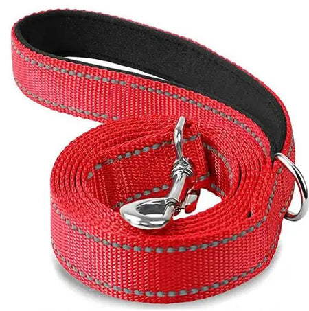 Durable Night Reflective Pet Leash and Harness for Dogs Red / 2.5x120cm