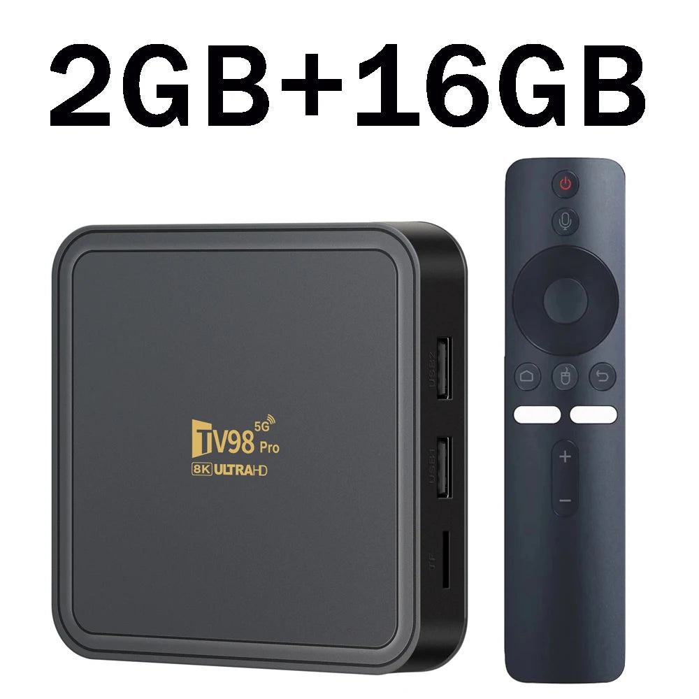 TV98 Pro ATV Allwinner H313 Quad Core &ndash; 8K Video Ready tv98proatv2gb16gb / EU Plug
