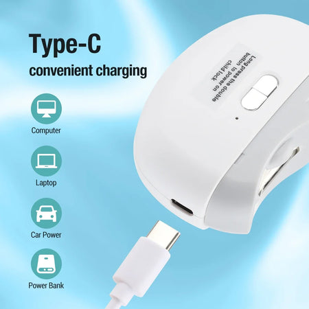 Electric Nail Clipper &ndash; Rechargeable Polishing For All Ages