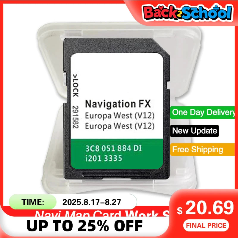 FX V12 Europa 2020 &ndash; Sat Nav SD Card Navigation for VW