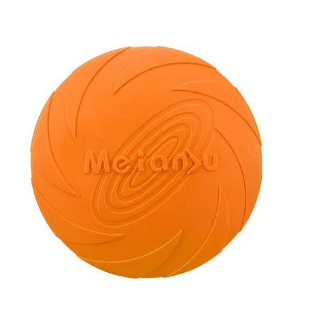 OUZEY Bite Resistant Flying Disc Toy for Dogs - Interactive Training &amp; Outdoor Fun orange / 18CM