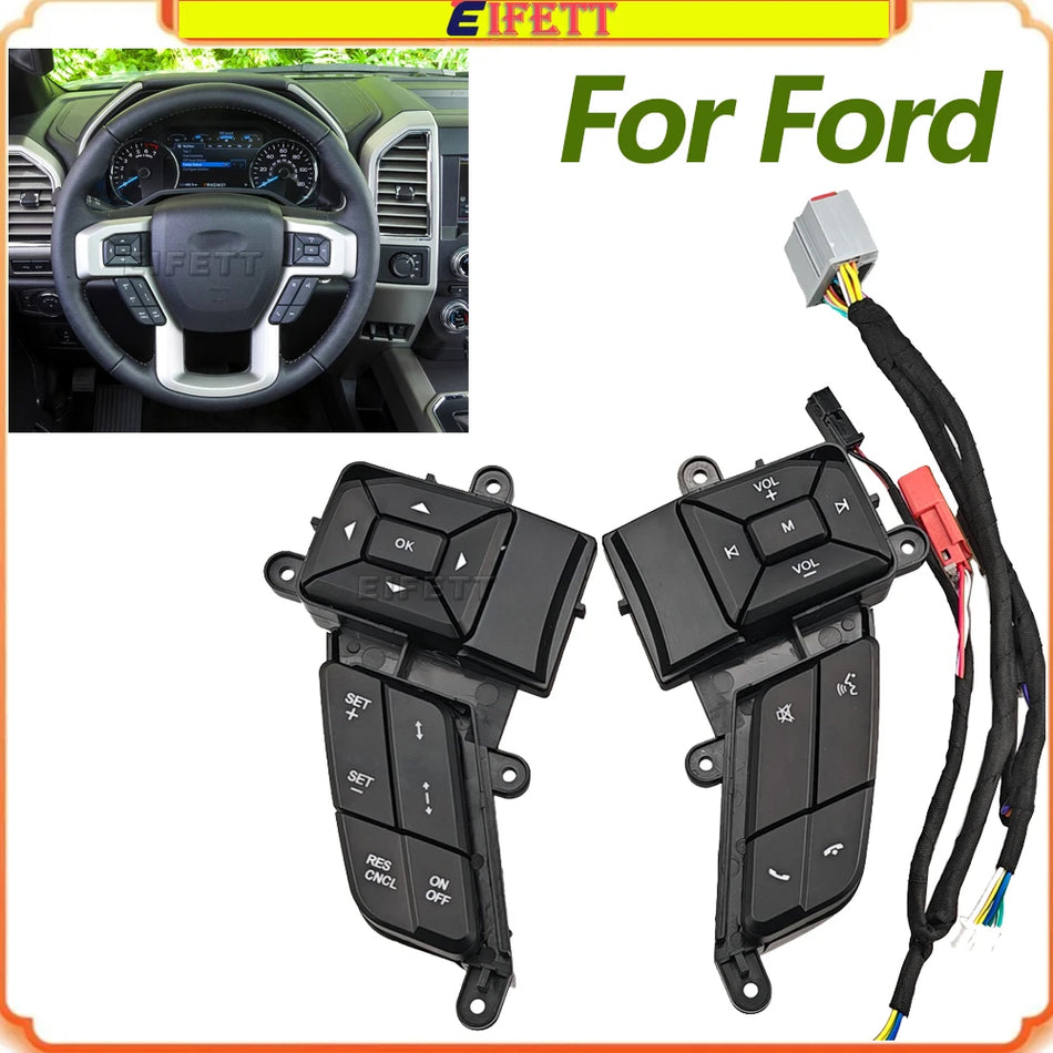 Interrupteur de volant ABS avec boutons de volume pour Ford F-150 F-250 F-350