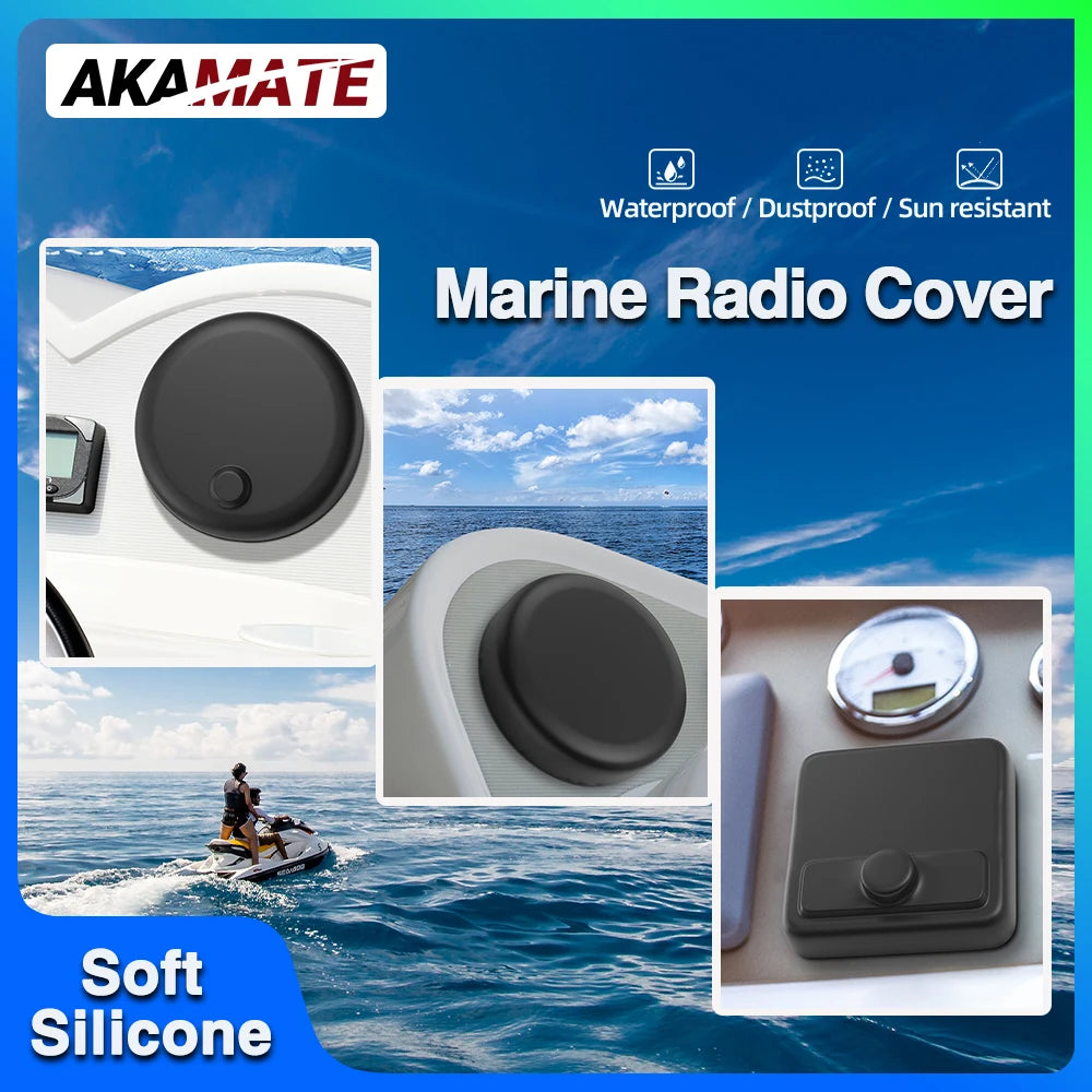 Marine Flush Mount Silicone Radio Cover &ndash; Waterproof UV