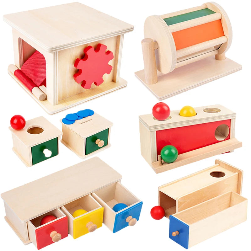 BZS00372 Object Permanence Box &ndash; Wooden Montessori Toy