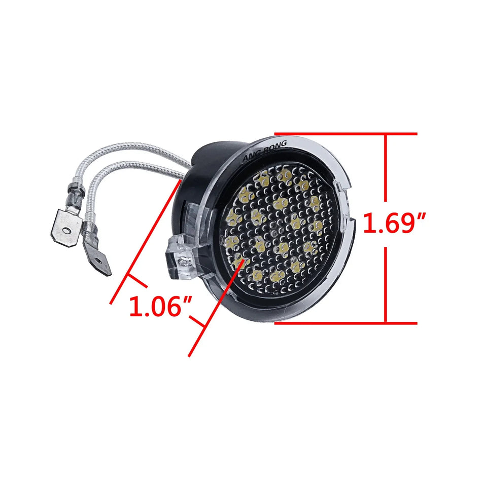 Unter Spiegel Pfützenlicht-Kit für Ford Focus C-Max Mondeo F-150 Edge S-Max 2x LED 18 SMD