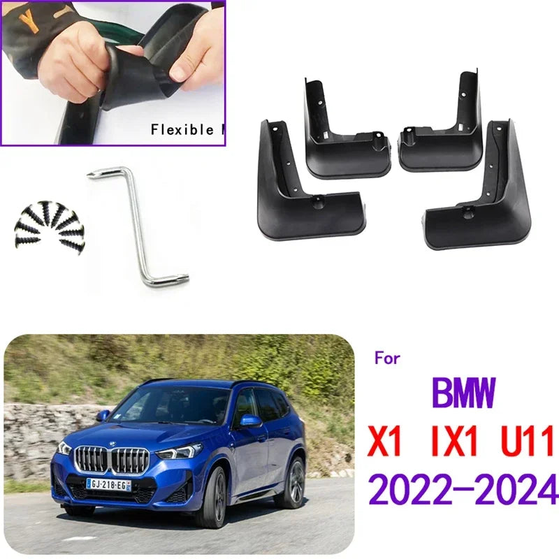Garde-boue en caoutchouc robuste pour BMW X1 IX1 U11 M35i 2022-2024