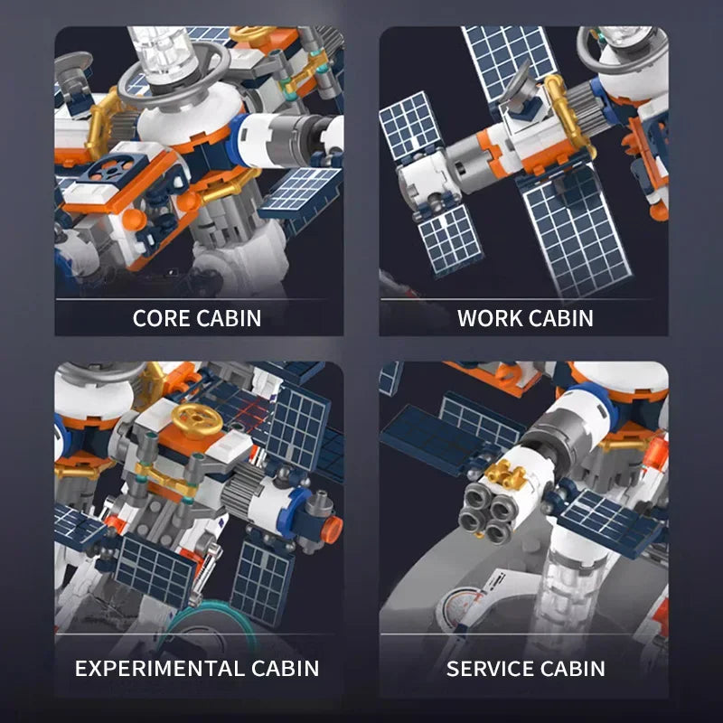 Space Station Transparent Globe Building Blocks &ndash; Fun