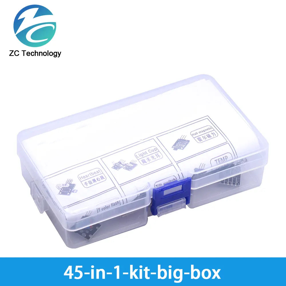 Arduino 45 in 1 Sensors Modules Starter Kit &ndash; Superior Versatility for UNO R3 and MEGA2560