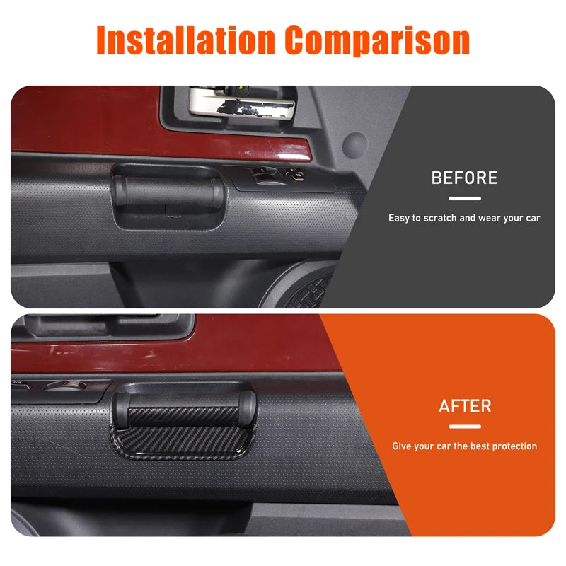 Toyota FJ Cruiser ABS карбоново влакно кутия за съхранение на врата