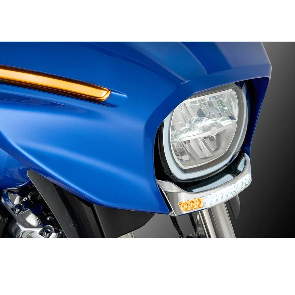 LED Batwing Zema Priekšējā Apgaismojuma Komplekts Harley-Davidson Street Glide