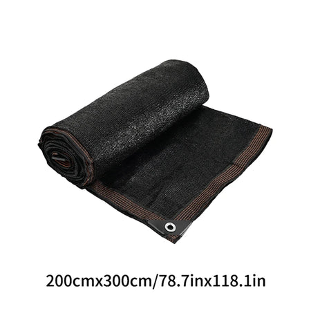 Durable Black Outdoor Anti-UV Shade Net for Versatile Sun Protection 2x3M