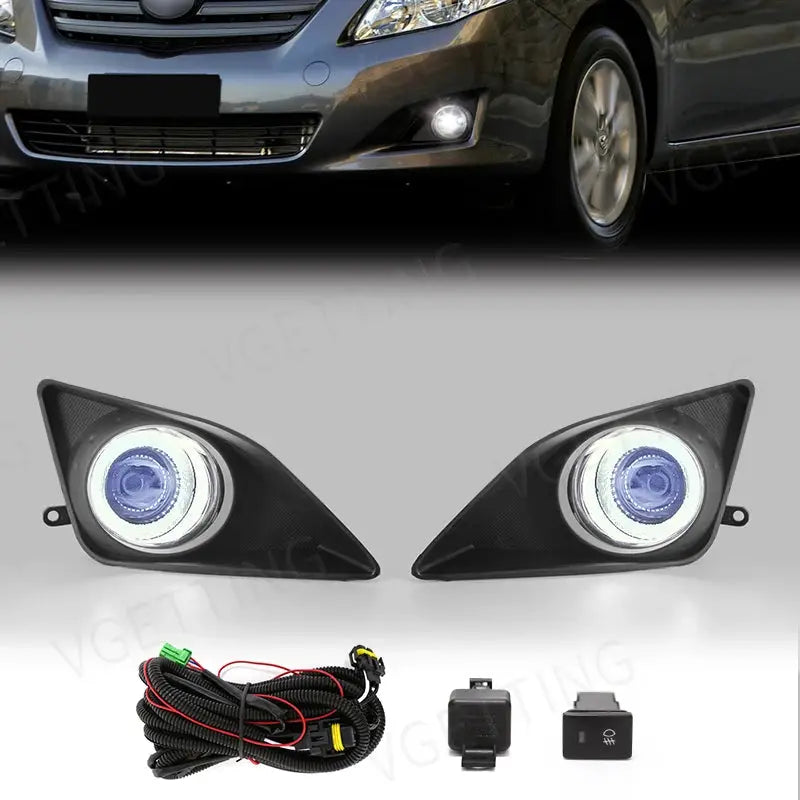 Daytime Running Light DRL Angel Eyes Fog Lamp Led for Toyota Corolla Altis 2008 2009 2010 Driving Light Auto Halogen Daylight by InterCyprus Trading Ltd