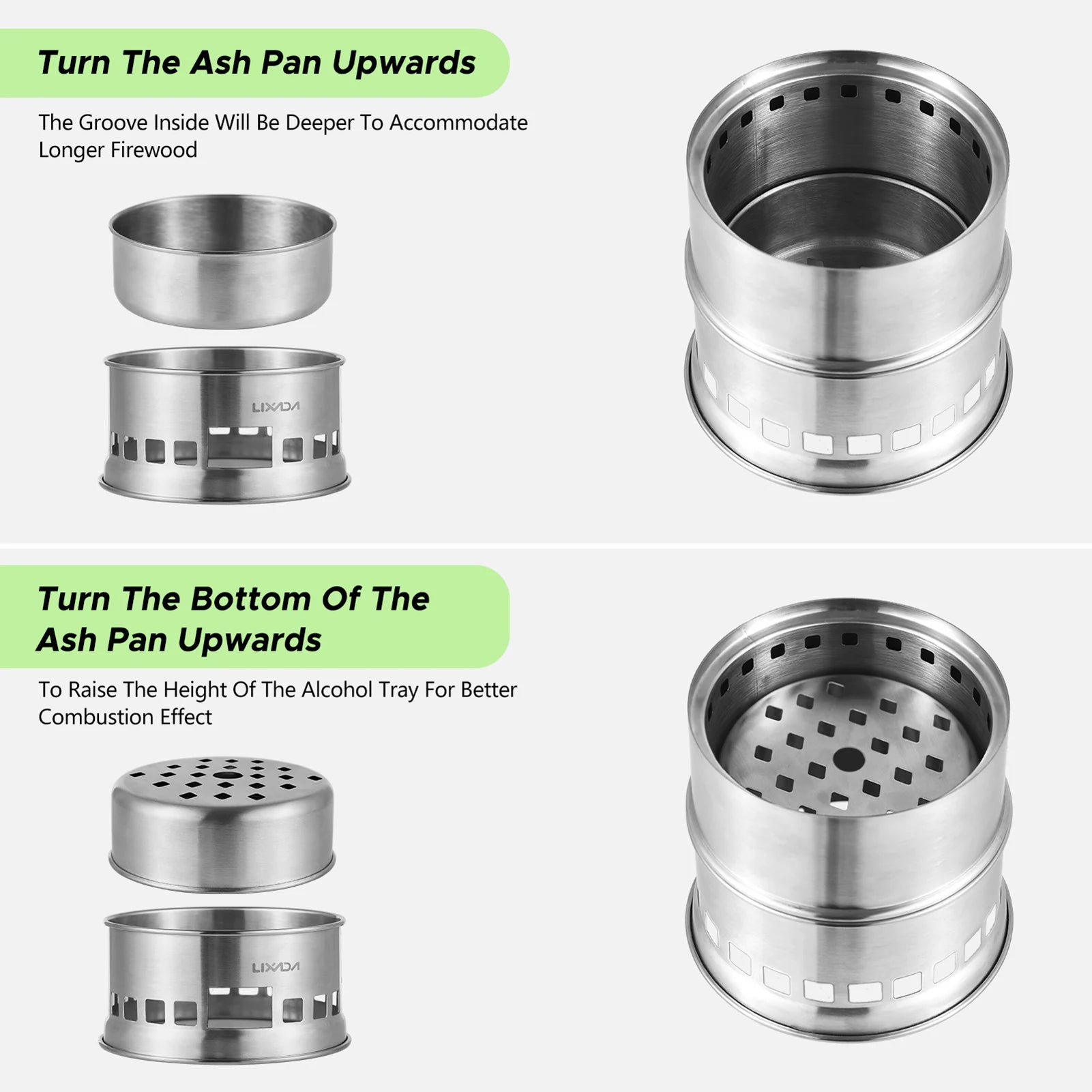 Camping Stove 3-In-1 &ndash; Lightweight For Outdoor Cooking