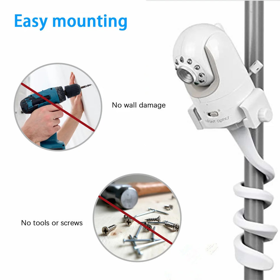 Universal Baby Monitor Bed Bracket &ndash; Adjustable Flexible Camera Holder