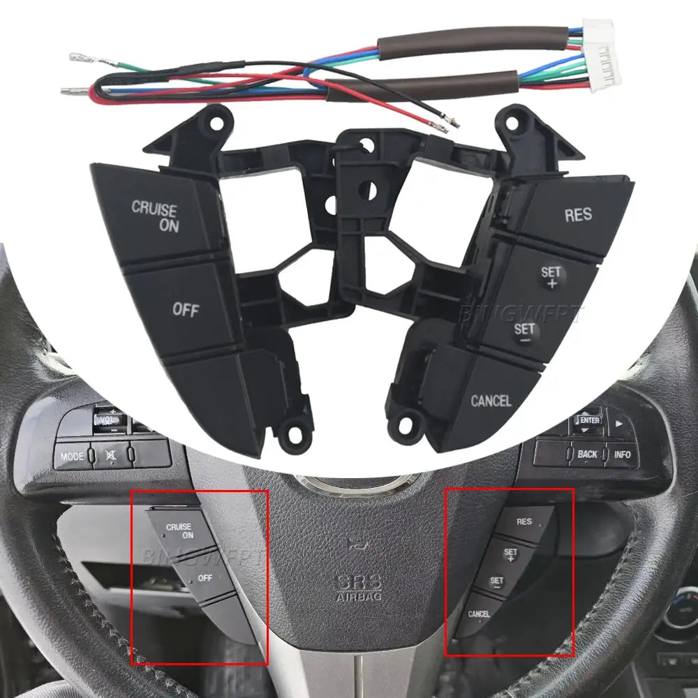 High Quality Steering Wheel Cruise Control Switch Button For Mazda 3 BL Mazda CX5 CX-7 2011-2015 by InterCyprus Trading Ltd