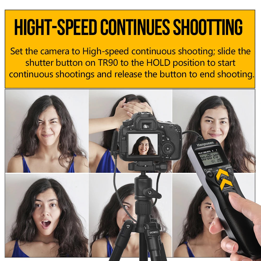 Camera Time Lapse Remote for Canon, Nikon, Sony, Olympus