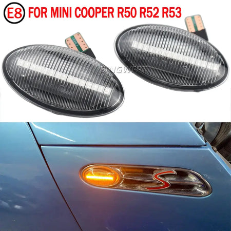 BINGWFPT Dynamic LED Side Marker Light For BMW MINI Cooper R50 R52 R53 2002 2003 2004 2005 2006-2008 Side Repeater Blinker Lamp by InterCyprus Trading Ltd
