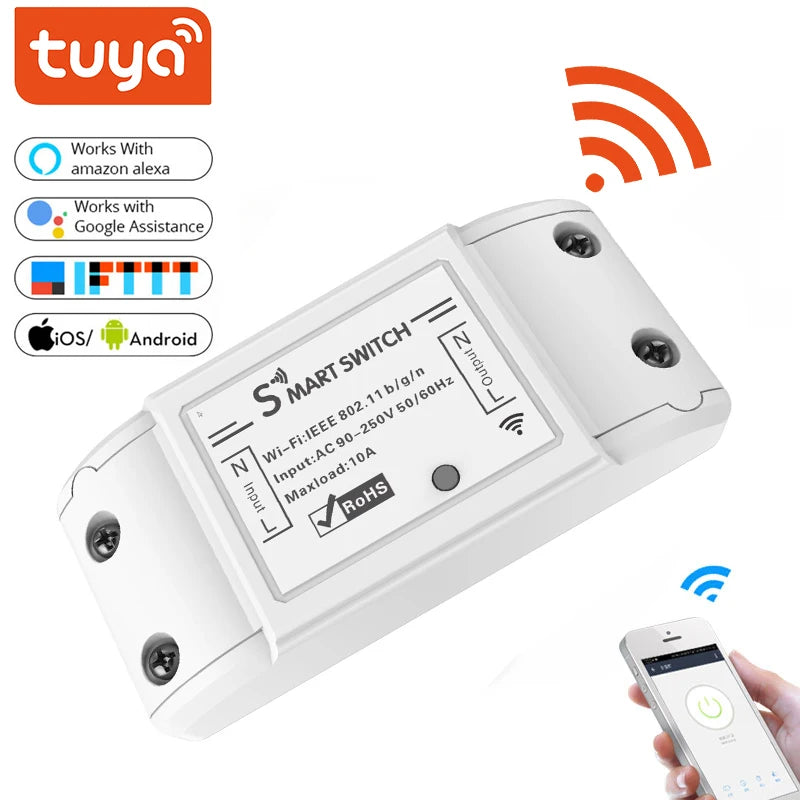Tuya WiFi Smart Light Switch Universal &ndash; Works With Alexa Default Title