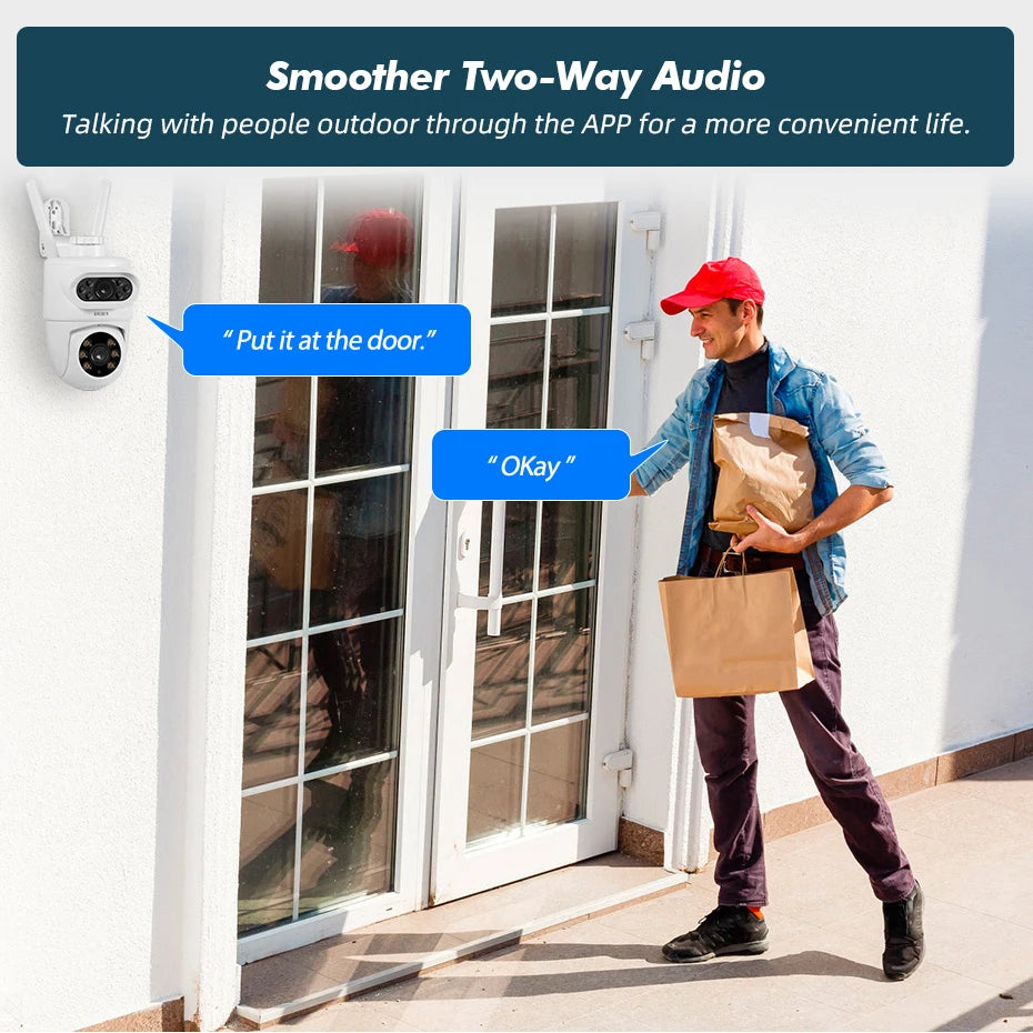 FUERS 5K 10MP Dual Lens IP Camera