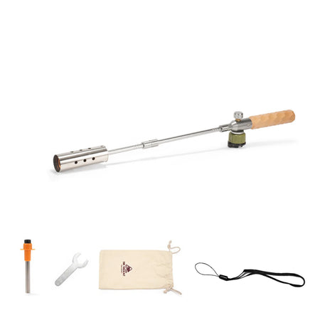 Adjustable Flamethrower for Outdoors - Portable Firepower Long Grey