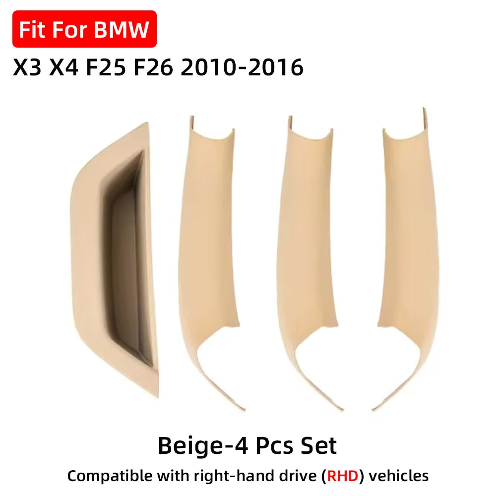 For BMW X3 X4 F25 F26 2010 2011 2012 2013 2014 2015 2016 LHD RHD Car Interior Door Handle Panel Pull Cover Black Beige Carbon by InterCyprus Trading Ltd