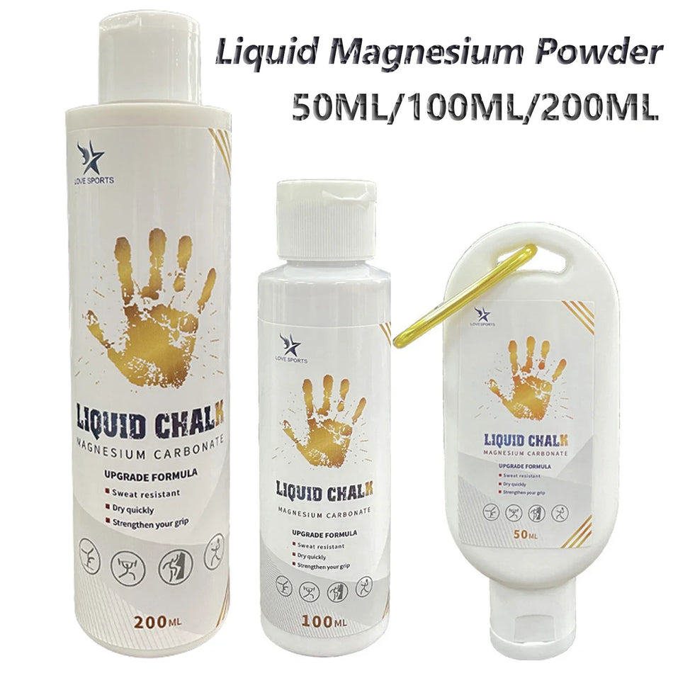 Liquid Chalk Sports Magnesium Powder - Anti Slip Grip for Weight Lifting &amp; Climbing