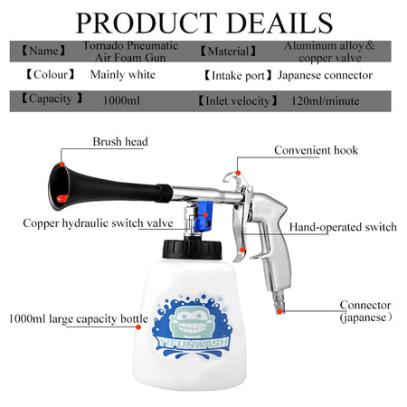 Tornado Car Interior Deep Cleaning Dust Gun &ndash; High Pressure
