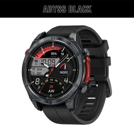 Zeblaze Stratos 4 GPS Smartwatch &ndash; 1.43 Inch AMOLED Display Abyss Black