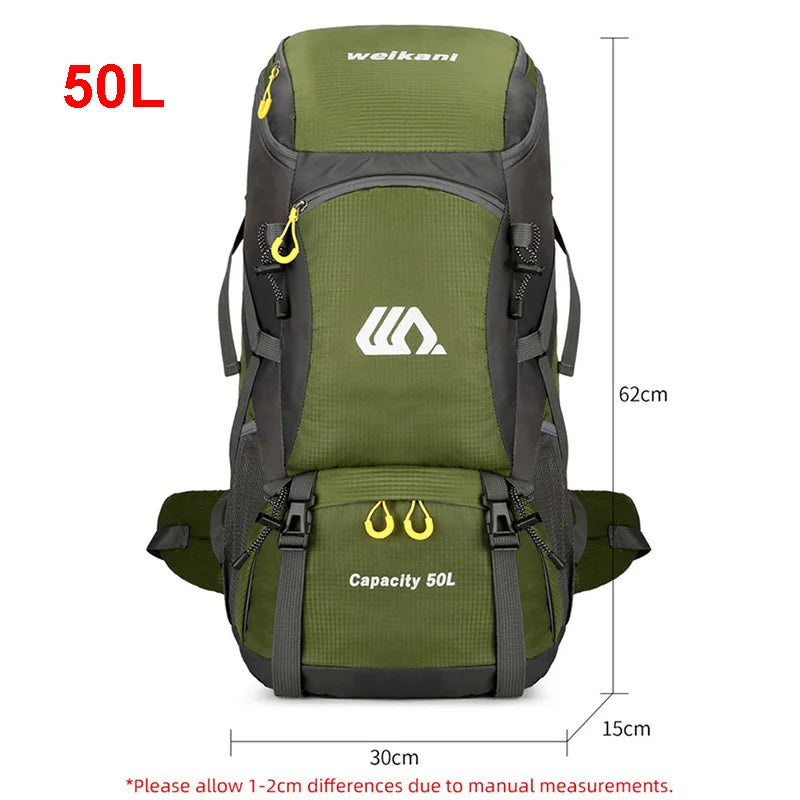 50L Travel Backpack &ndash; Waterproof Outdoor Travel Gear