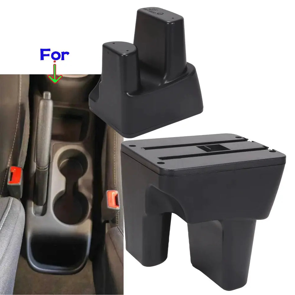 Center Console Armrest Box for Hyundai HB20 PU Leather ABS Storage Tray by InterCyprus Trading Ltd