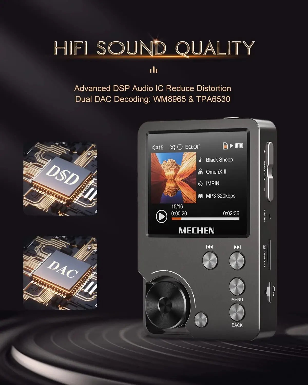 MECHEN M30 HiFi MP3 Player