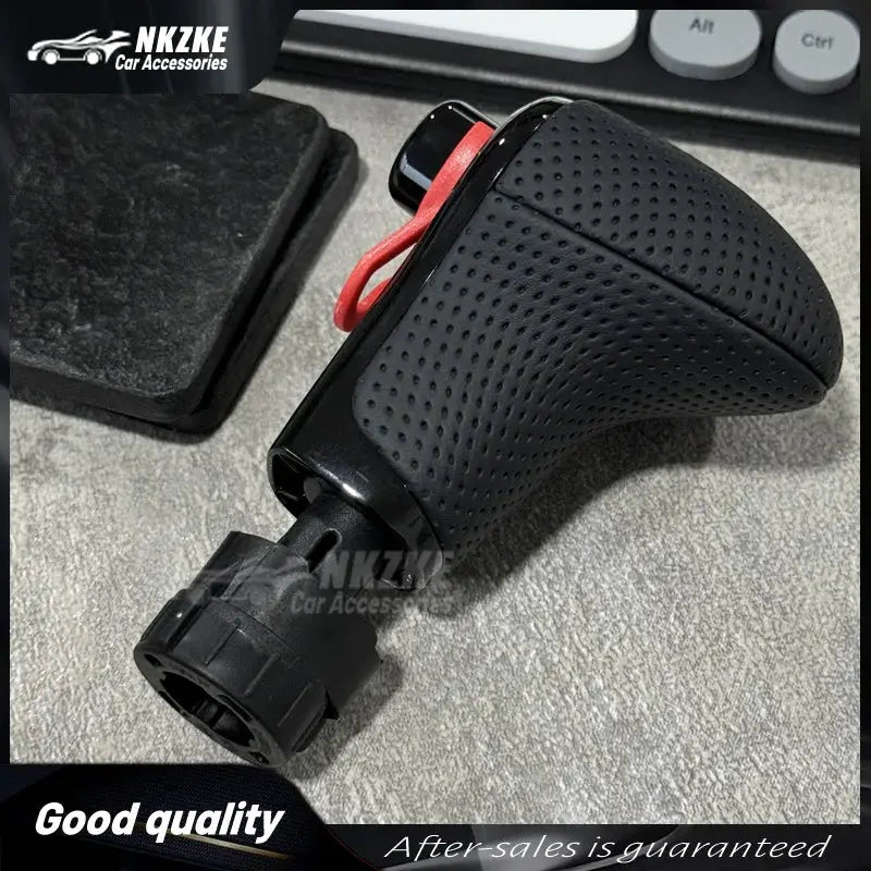 LHD Black Leather With Hole Gear Shift Knob For AUDI Q7 Q5 A3 A4 A5 A6 A7 C6 C7 4G1 713 139 4G1713139 Car Accessoriess by InterCyprus Trading Ltd