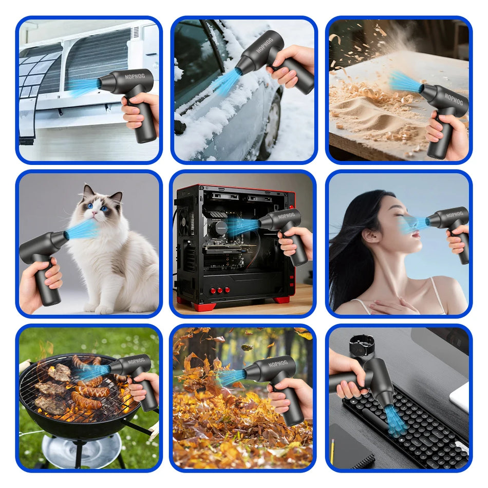 Портативный турбовентилятор 130 000 об/мин, ручной инструмент для очистки