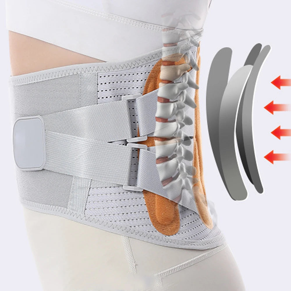Back Lumbar Support Corrector Belt &ndash; Breathable Pain Relief for Herniated Disc