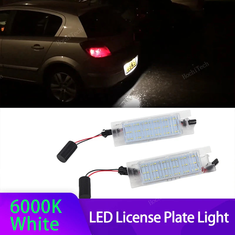 Rekisterikilven valot Canbus LED Opel Astra H J Insignia Vectra C