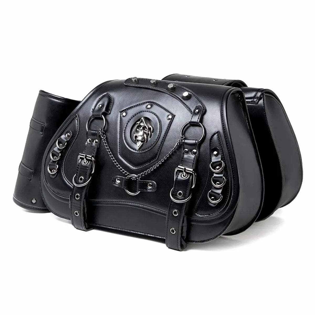 Universal Motorcycle Saddlebag Side Tool Luggage Storage Saddle Bags With Cup Holder and Lock for Harley Honda Suzuki Yamaha by InterCyprus Trading Ltd