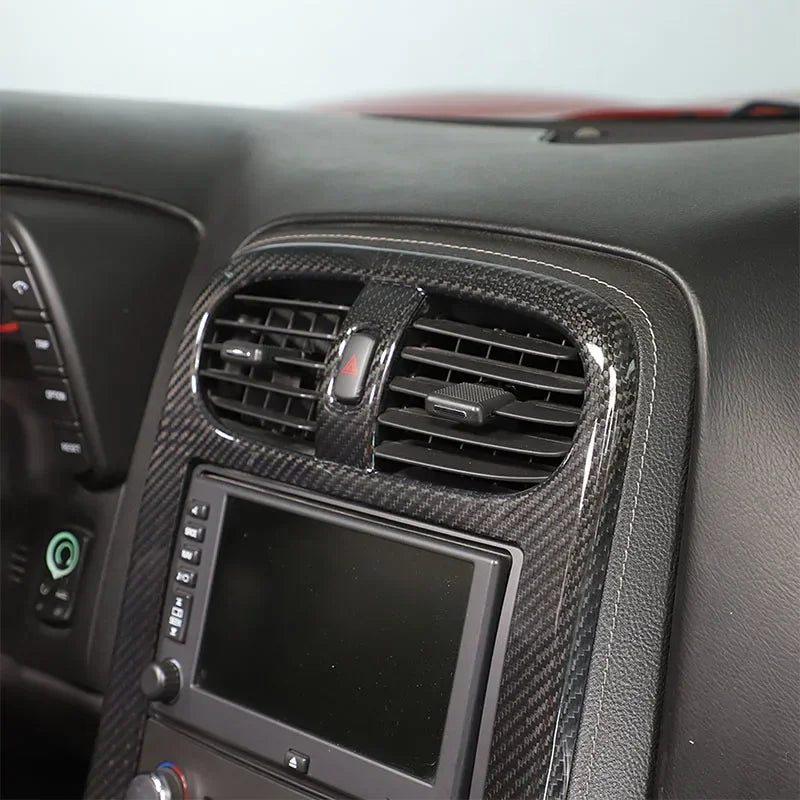 Panel konsoli z prawdziwego włókna węglowego Corvette C6 2005 2013