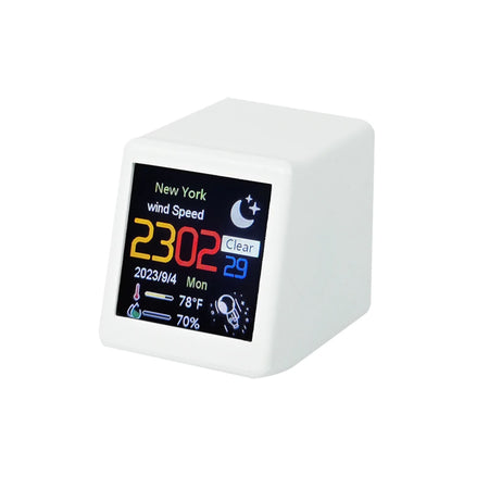NEIMZ Mini Smart WiFi Weather Station &ndash; DIY Animation Function 1237White