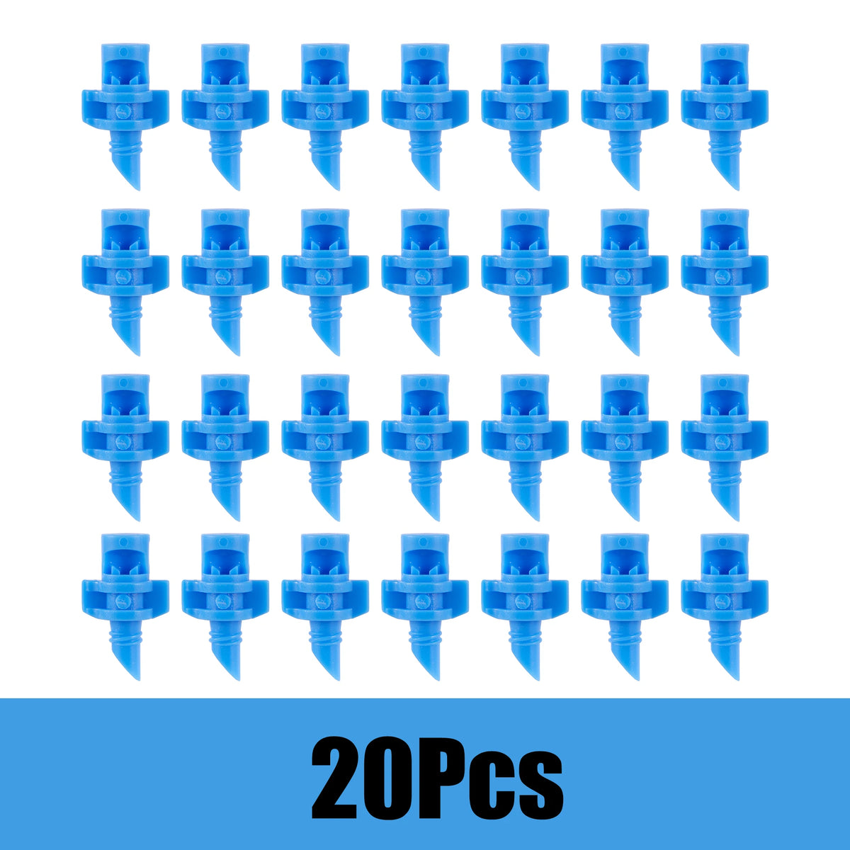 Versatile Micro Refraction Nozzle Sprinkler - 20/50/100Pc Set for Efficient Garden Irrigation Blue-20pcs