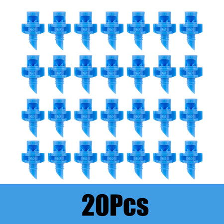 Versatile Micro Refraction Nozzle Sprinkler - 20/50/100Pc Set for Efficient Garden Irrigation Blue-20pcs