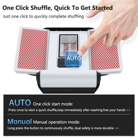 2000mAh Automatic Card Shuffler &ndash; Ultra-Long Battery Life