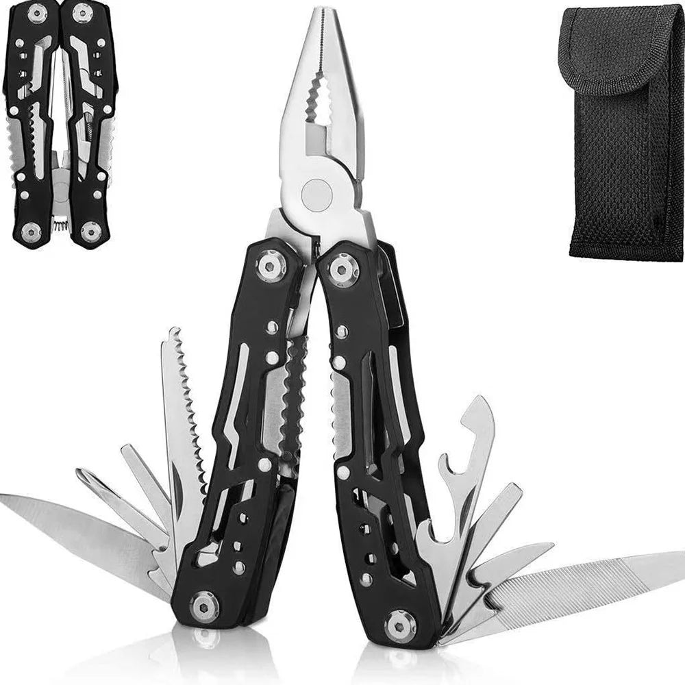 Pocket Mini Multitool Pliers with Knife and Screwdrivers
