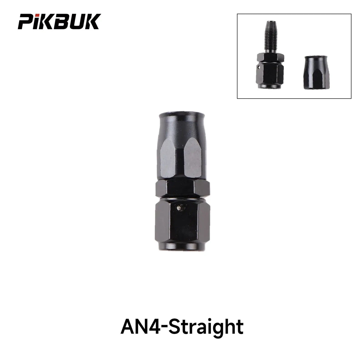 PIKBUK Aluminum AN4 6 8 10 12 Forged Type Swivel Hose End Fitting Adapter Oil Cooler Fuel Line Straight 45 90 Degree by InterCyprus Trading Ltd