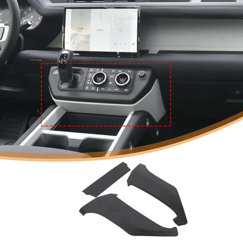 Pannello ginocchio centrale in fibra di carbonio ABS Defender 90