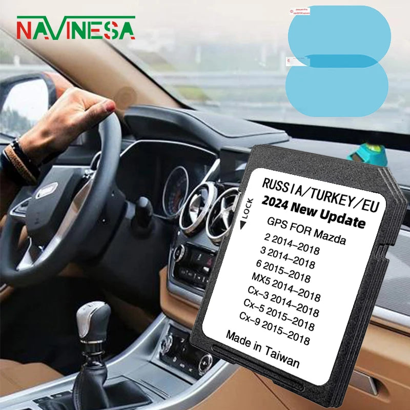 NAVINESA 16GB Map SD Card &ndash; Fast Plug and Play Navigation for Mazda CX3 CX5 CHINA / for Mazda